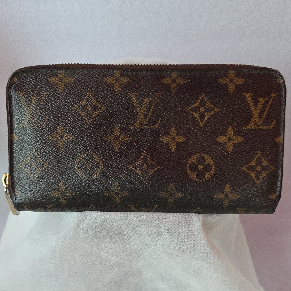 Louis Vuitton Brown Monogram Zip Wallet